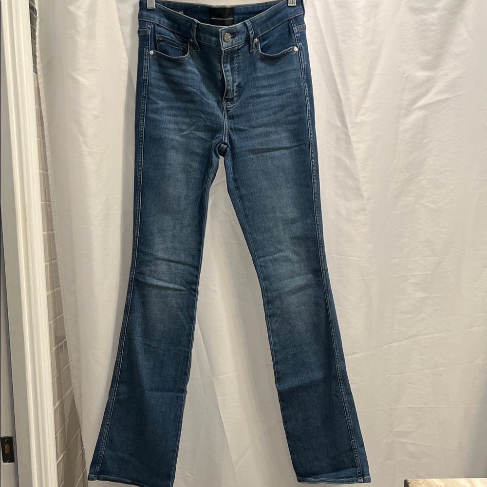 White House Black Market Blue Skinny Falre Jeans
